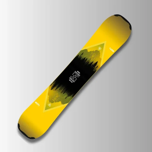 Rossignol snowboard, yellow top sheet
